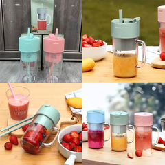 2-in-1 Mini Portable USB Rechargeable High-Quality 6 Blades Crusher Juicer Home & Outdoor SWAYSSTYLE 
