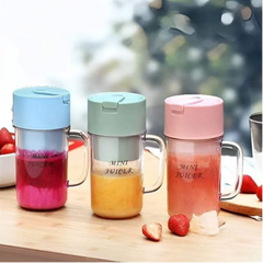 2-in-1 Mini Portable USB Rechargeable High-Quality 6 Blades Crusher Juicer Home & Outdoor SWAYSSTYLE 