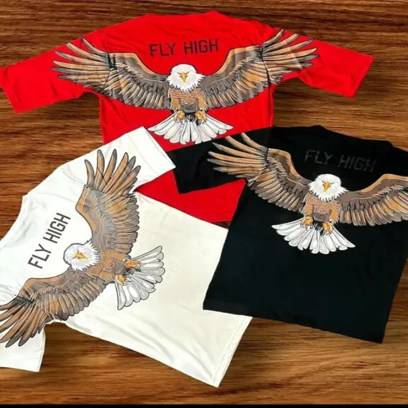 EAGLE PRINTED T-SHIRT🦅 Clothing & Closet Storage SWAYSSTYLE 