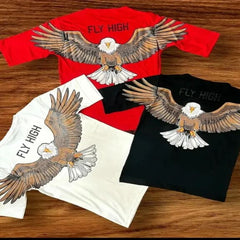 EAGLE PRINTED T-SHIRT🦅 Clothing & Closet Storage SWAYSSTYLE 
