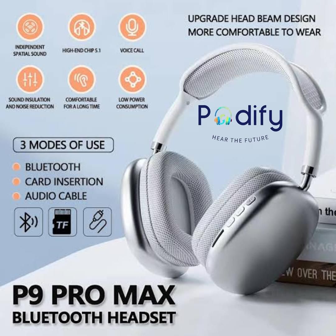 🎧 P9 Pro Max Wireless Bluetooth Headphones with Box Packing