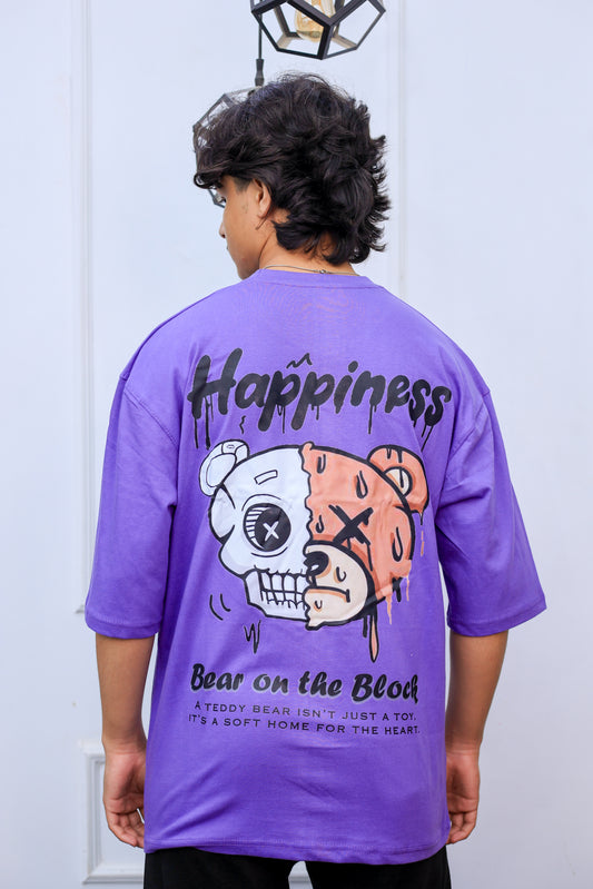 Bear on the Block Tee-Drop shoulder