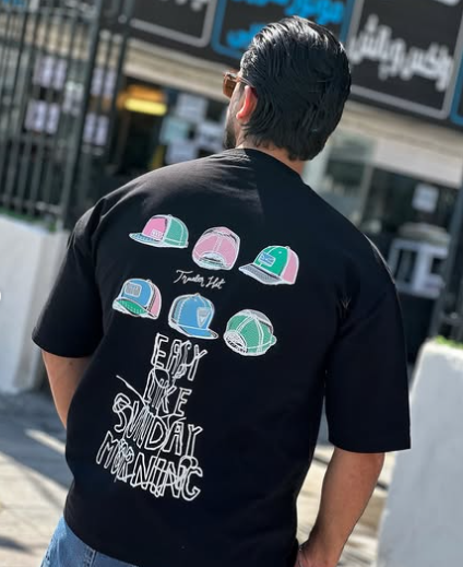 Easy Like Sunday – Oversized Graphic Tee for Chill Vibes