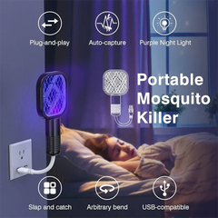 mini usb mosquito killer racket