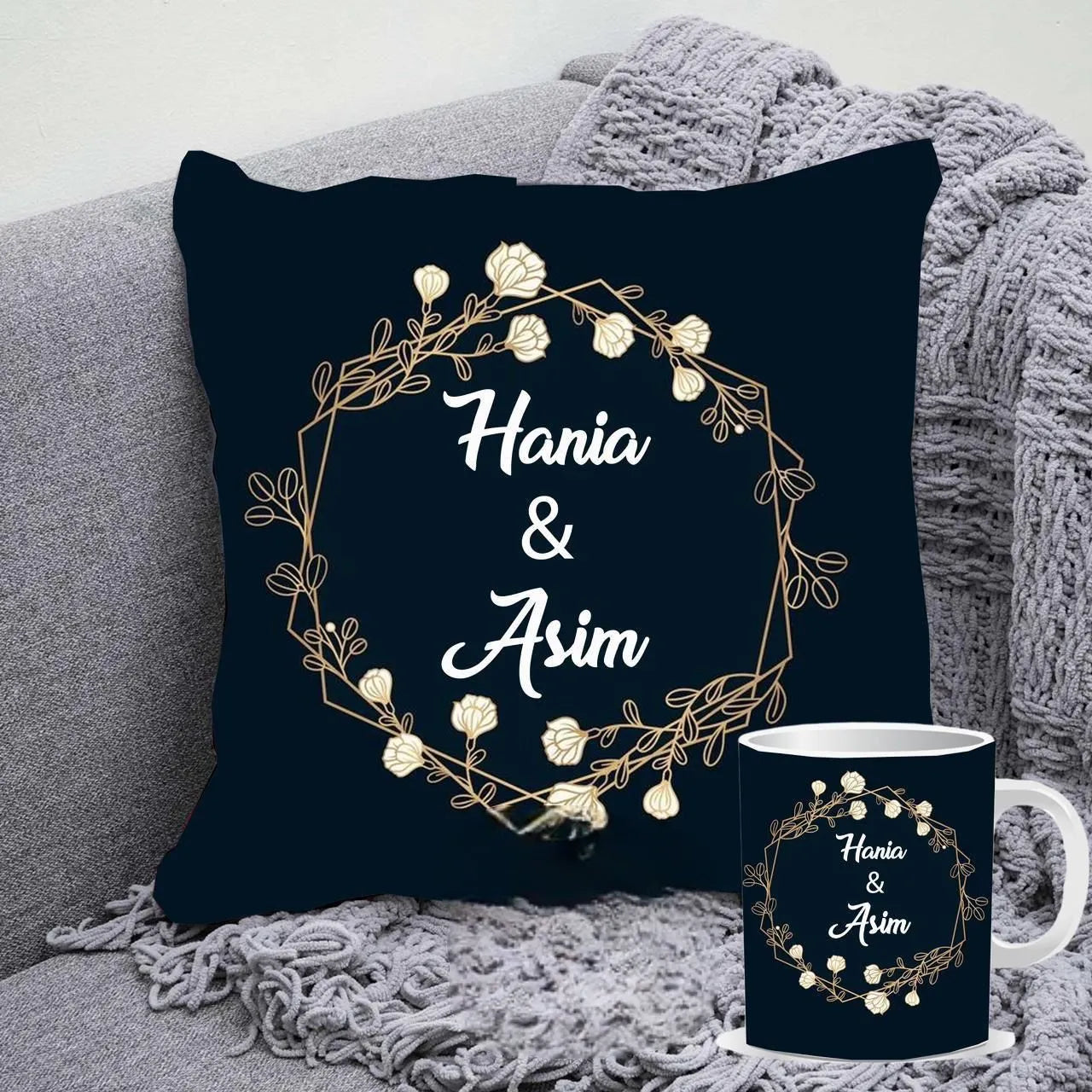 Customize Pillow & Mug Pack Of 2 Deal